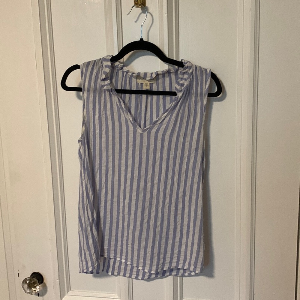 Size small cotton/modal summer sleeveless blouse